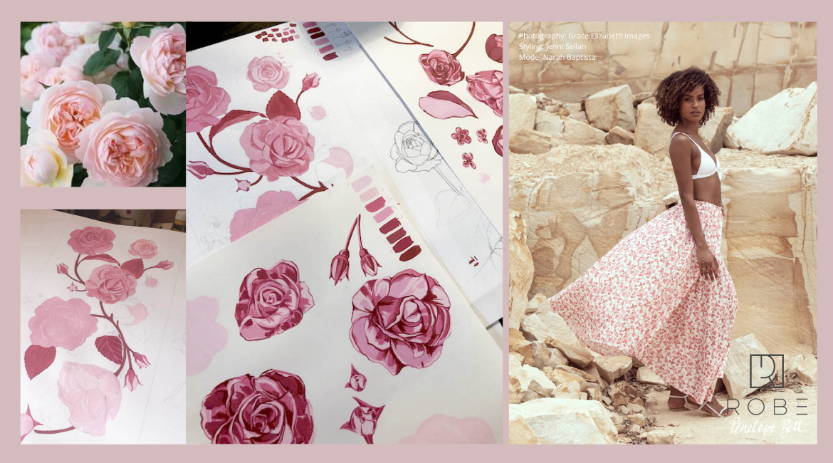 ROBE Textile Artwork and Design Process 2020 Spring Summer | Penelope Bell